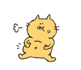 Sticker of the heartwarming cat sticker #3045151