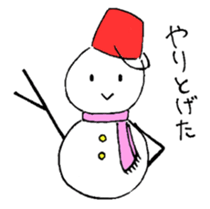 PRETTY SNOWMEN sticker #3045315