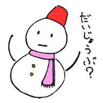 PRETTY SNOWMEN sticker #3045317