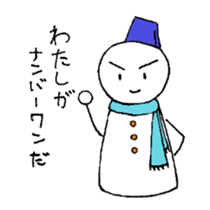 PRETTY SNOWMEN sticker #3045340