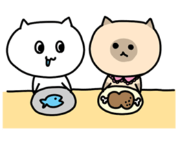 Emotional cat and Friends sticker #3045629