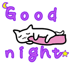 Nina of a cat(English version) sticker #3045649