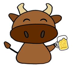 Two cows (English) sticker #3045817