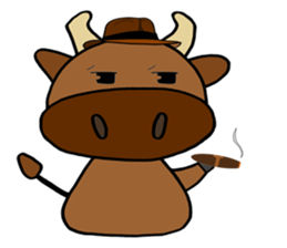 Two cows (English) sticker #3045821