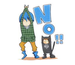 An older brother and younger brother sticker #3046836