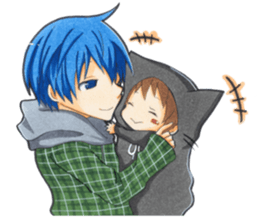 An older brother and younger brother sticker #3046852