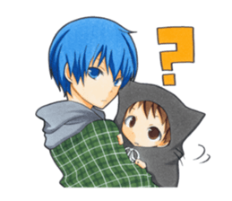 An older brother and younger brother sticker #3046853