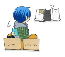 An older brother and younger brother sticker #3046856