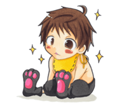 An older brother and younger brother sticker #3046858