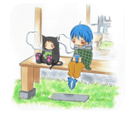 An older brother and younger brother sticker #3046864