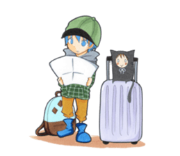 An older brother and younger brother sticker #3046867