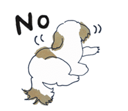 Feeling of the Shih Tzu (English) sticker #3047073