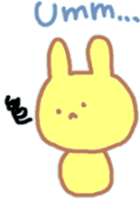 A Japanese rabbit reacting in English sticker #3047284