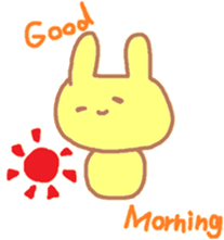 A Japanese rabbit reacting in English sticker #3047292