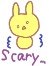 A Japanese rabbit reacting in English sticker #3047315