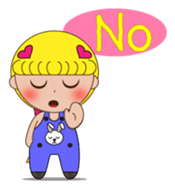 Yellow the little girl sticker #3047372