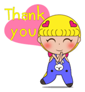 Yellow the little girl sticker #3047373