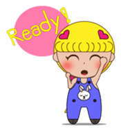 Yellow the little girl sticker #3047374