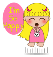 Yellow the little girl sticker #3047377