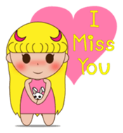 Yellow the little girl sticker #3047378