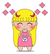 Yellow the little girl sticker #3047381