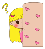 Yellow the little girl sticker #3047382