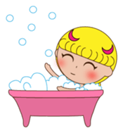 Yellow the little girl sticker #3047389