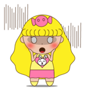 Yellow the little girl sticker #3047394