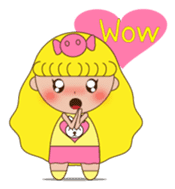 Yellow the little girl sticker #3047397