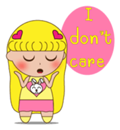 Yellow the little girl sticker #3047399