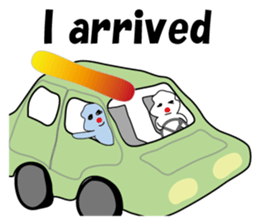 POKKUN go snowboarding in ski by English sticker #3047568