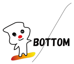 POKKUN go snowboarding in ski by English sticker #3047576