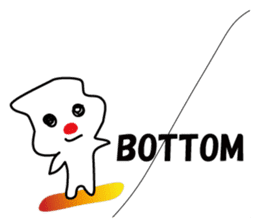 POKKUN go snowboarding in ski by English sticker #3047576