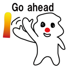 POKKUN go snowboarding in ski by English sticker #3047578