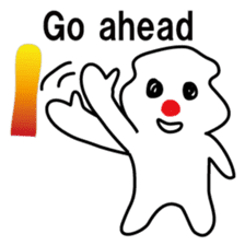 POKKUN go snowboarding in ski by English sticker #3047578