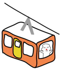 POKKUN go snowboarding in ski by English sticker #3047580