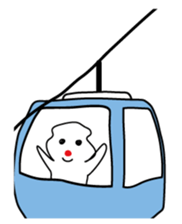 POKKUN go snowboarding in ski by English sticker #3047581