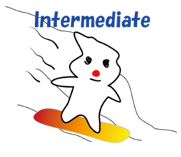 POKKUN go snowboarding in ski by English sticker #3047585