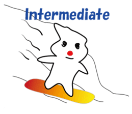 POKKUN go snowboarding in ski by English sticker #3047585