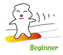 POKKUN go snowboarding in ski by English sticker #3047586