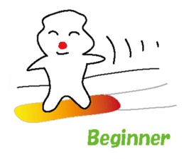 POKKUN go snowboarding in ski by English sticker #3047586