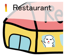 POKKUN go snowboarding in ski by English sticker #3047591