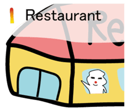 POKKUN go snowboarding in ski by English sticker #3047591