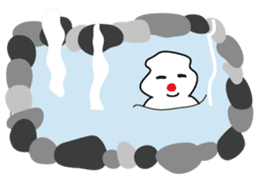 POKKUN go snowboarding in ski by English sticker #3047602