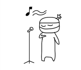 Ninja-kun Sticker sticker #3048224