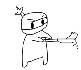 Ninja-kun Sticker sticker #3048237