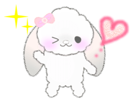 Message of a lop eared rabbit 1 sticker #3048491