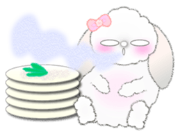 Message of a lop eared rabbit 1 sticker #3048492