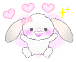 Message of a lop eared rabbit 1 sticker #3048499