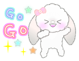 Message of a lop eared rabbit 1 sticker #3048501
